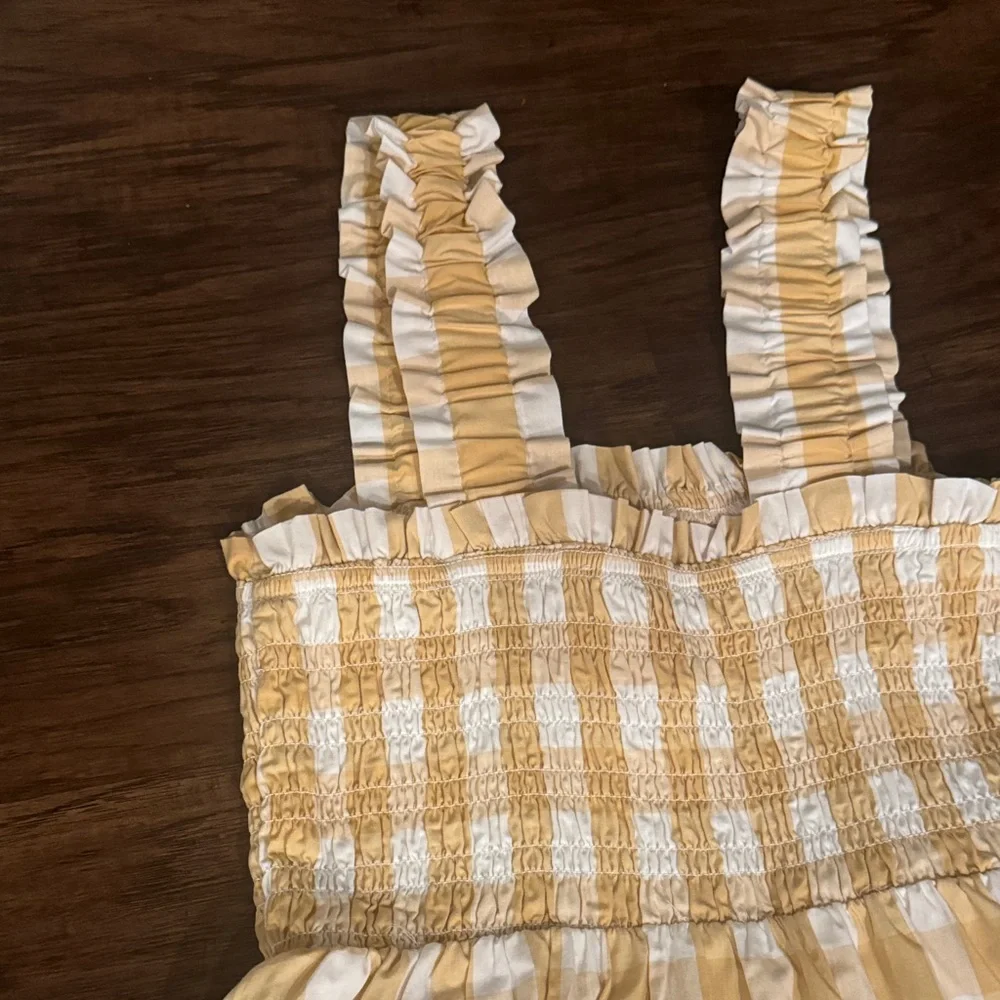 Abercrombie & Fitch Tan Plaid Women’s Dress - Picture 12 of 13